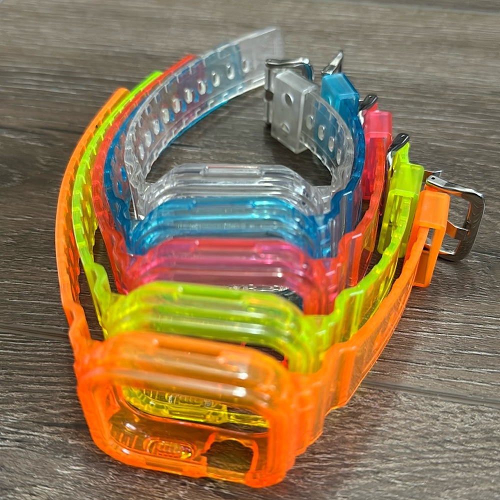 Jelly watch bands: 5 pack